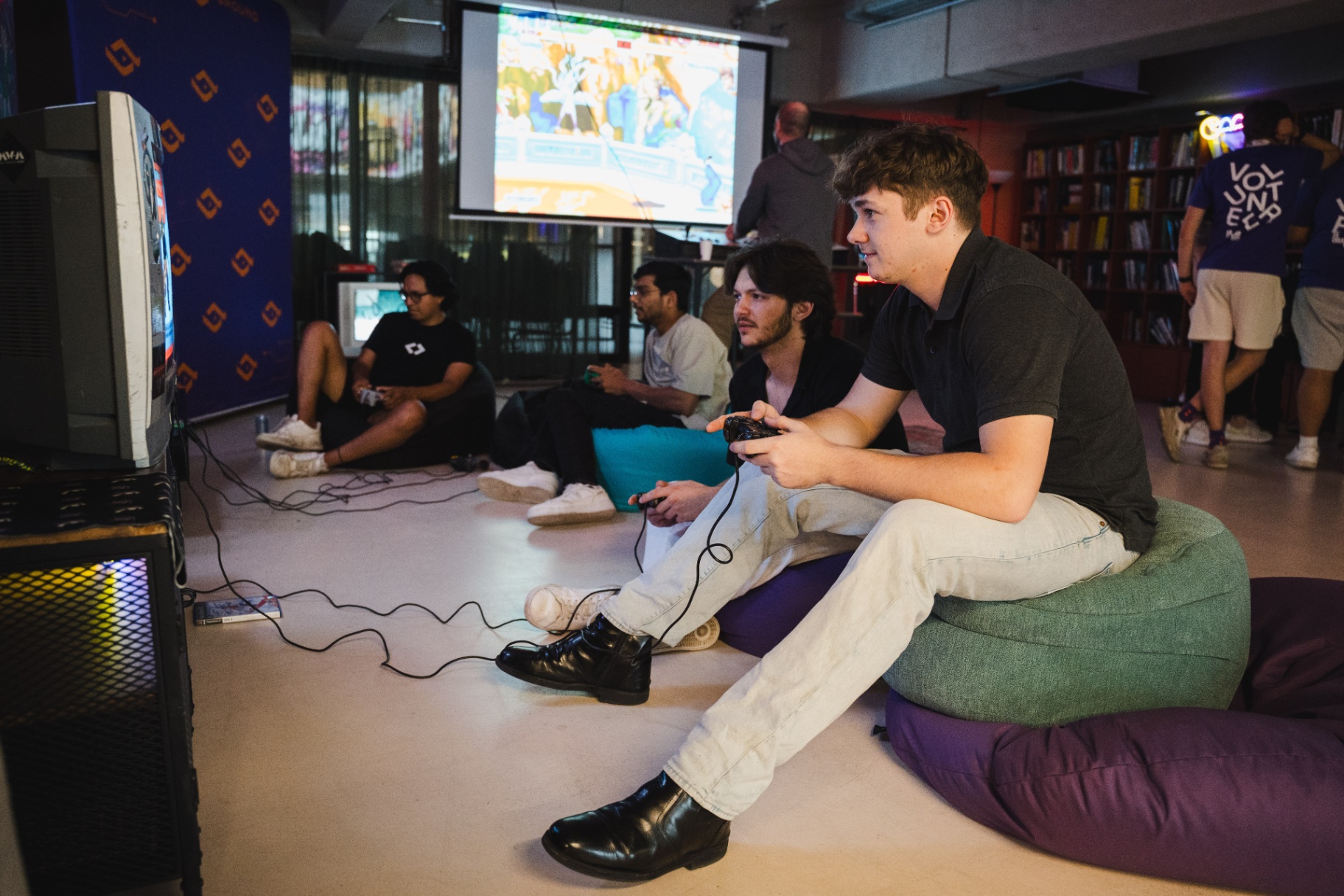 Retro gaming lounge at XRCC