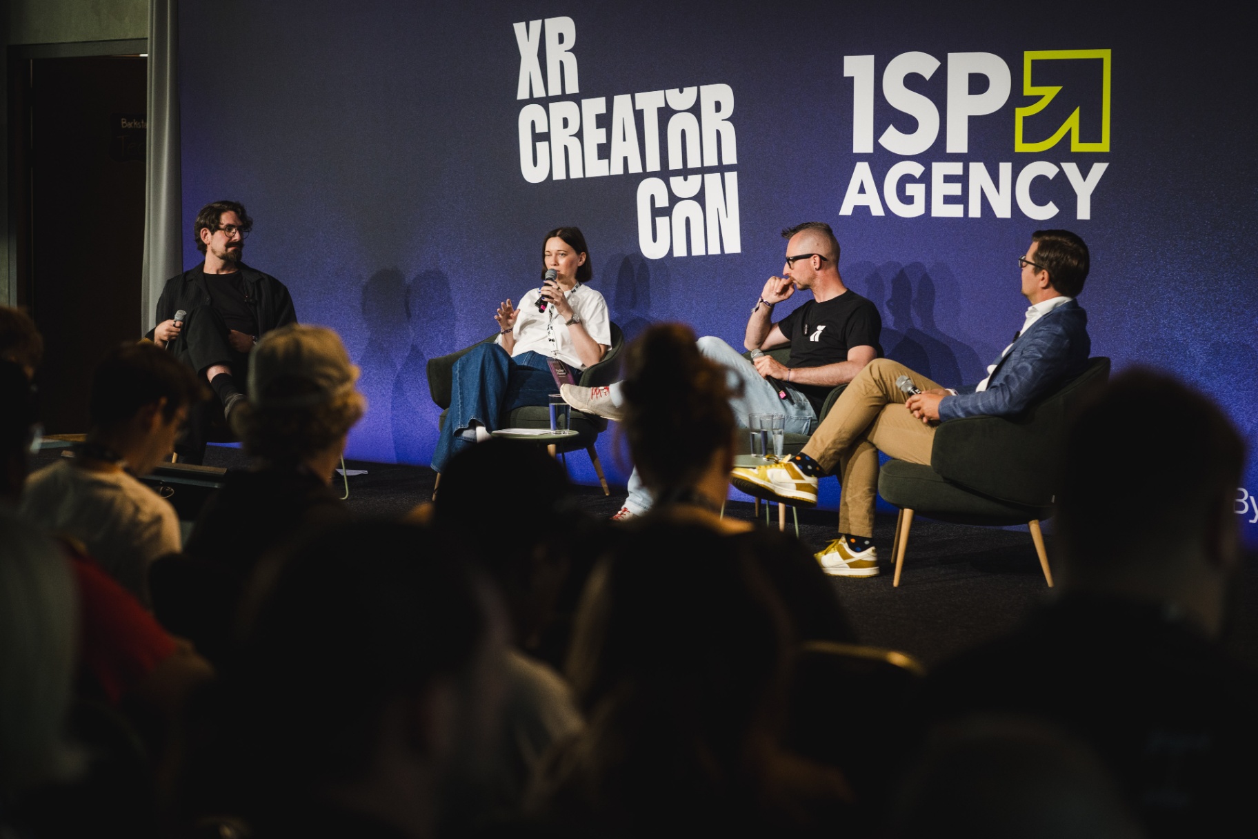 Panel discussion on stage